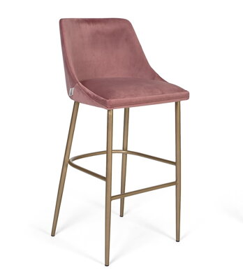 ALBERTA barové stoličky 78 cm s kovovými nohami
