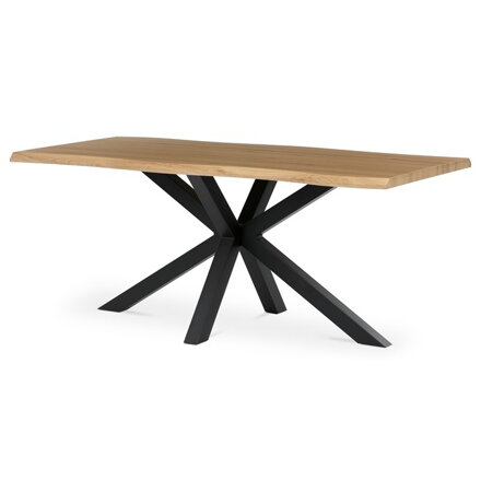 Jedálenský stôl 180x90cm, mdf, divoký dub, HT-F4618 OAK