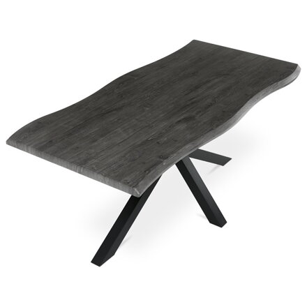 Jedálenský stôl 180x90cm, mdf, sivý dub, HT-F4618 OAK