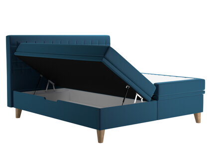 BELLA BOXBED posteľ  180x200 cm  TIFFANY 11 BLUE