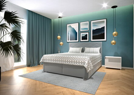 BRUNO  manželská posteľ 160x200 cm - SALVADOR 17/SILVIA DUO 2A