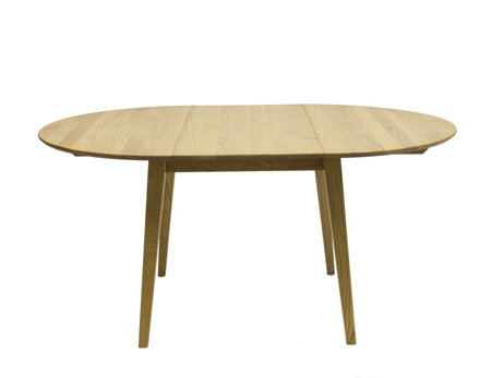Rozkladací dubový jedálenský stôl ADRIAN 110/160×110 cm