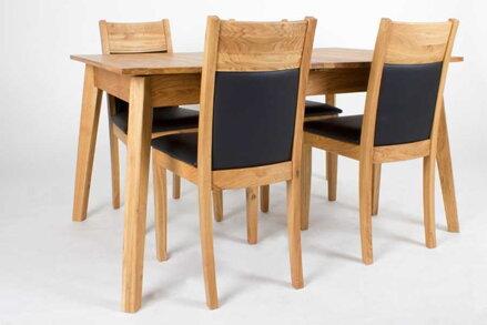 Rozkladací dubový jedálenský stôl GERY 140 (180/220) x 90 cm 