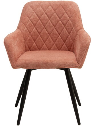 JULIE čalúnená stolička s kovovými nohami