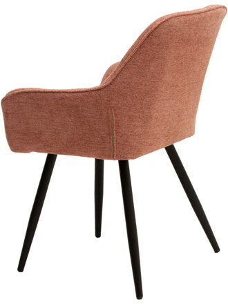 JULIE čalúnená stolička s kovovými nohami