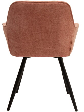 JULIE čalúnená stolička s kovovými nohami