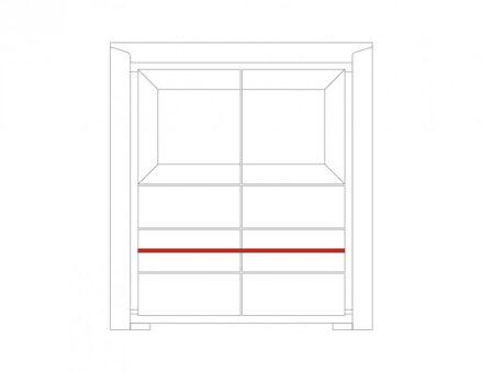 Barová vitrína SEMPRE  - výpredaj výstavného kusu