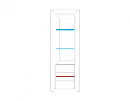 Vitrína SEMPRE 1DS1D - výpredaj výstavného kusu