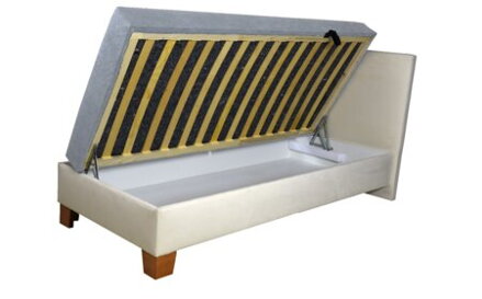 BOXSPRING NOVO s dlhým čelom 90x200 cm  s úložným priestorom