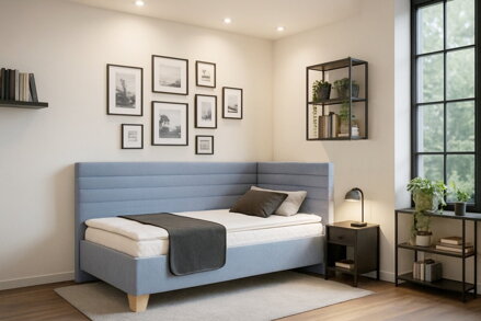 LIVA posteľ TOP EXCLUSIVE  80x200cm  s čelami  a matracom BODY