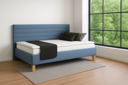 LIVA  posteľ TOP EXCLUSIVE  90x200cm  s dlhým čelom a matracom TASK 