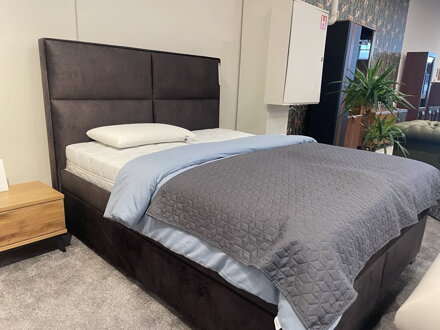 LUIGI BOXSPRING posteľ 160x200 cm s úložným priestorom - VÝPREDAJ VÝSTAVNÉHO KUSU