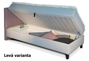 BOXSPRING NOVO s krátkym čelom 90x200 cm  s úložným priestorom