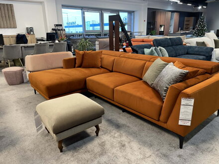 OXFORD rohová sedačka s ottomanom - VÝPREDAJ VÝSTAVNÉHO KUSU