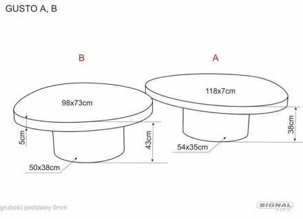 Luxusný konferenčný stolík GUSTO B CERAMIC