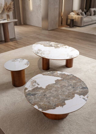 Luxusný konferenčný stolík RONDO 45 