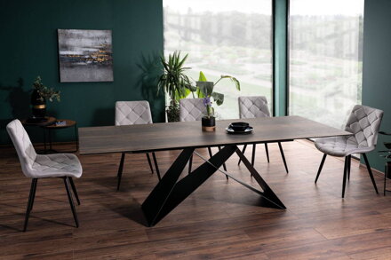 Jedálenský stôl WESTIN  CERAMIC WOOD 180-260x90 cm
