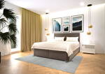 BRUNO  manželská posteľ 160x200 cm - SALVADOR 04/SILVIA DUO 1A