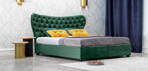DAMASC manželská posteľ 180x200 cm  PARIS GREEN - VÝSTAVNÝ KUS 