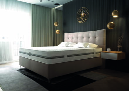DOMINO BOXSPRING posteľ  180x200 cm s matracom 
