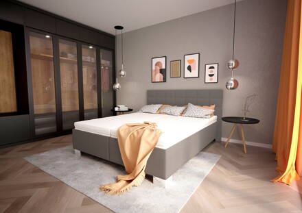 OLIVIA  manželská posteľ 180x200 cm - SALINA 4005