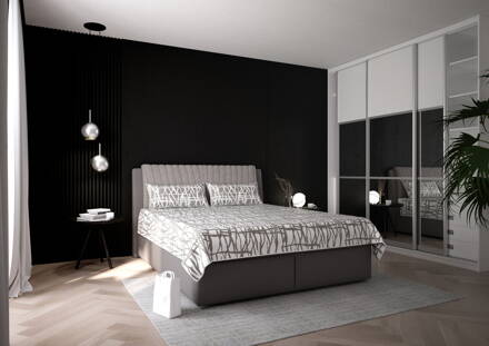 VANDA 180x200 cm LOFT GREY/HUGO 90 ELEPHANT
