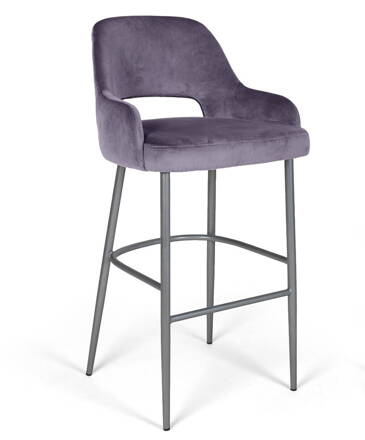 CLARK barové stoličky 78 cm s kovovými nohami