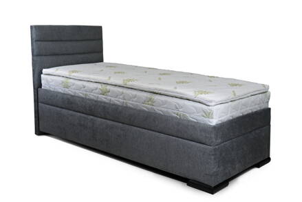 VENETO BOXSPRING posteľ 100x200 cm  s krátkym čelom a úložným priestorom