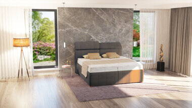 YOGA BOXSPRING posteľ 160x200 cm bez úložného priestoru