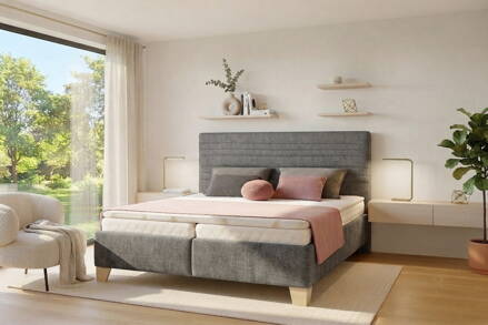 ZARA  manžeslská posteľ  160x200 cm s úložným priestorom a matracom SLEEP