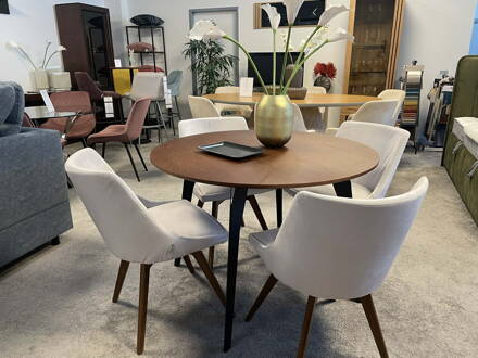 VIDA okrúhly stôl 110 cm - výpredaj výstavného kusu 