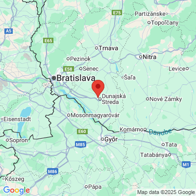 Google map: Jantárová cesta 4067/109, Dunajská Streda